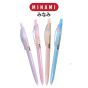 MINAMI (มินามิ) ปากกาลูกลื่น 0.5 mm. MI-05 สีหวาน ตรามินามิ แพ็ค 2 ด้าม  .หมึกน้ำเงิน จำนวน 1 แพ็ค