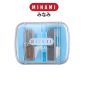 MINAMI (มินามิ) กบเหลาดินสอ 2 รู แบบพลาสติก  ตรามินามิ MI-01 คละสี จำนวน 1 แพ็ค