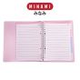 MINAMI (มินามิ) สมุดโน๊ต ปกพลาสติก A5 สีพลาสเทล พร้อมกระดาษ 40 แผ่น ตรามินามิ  จำนวน 1 เล่ม