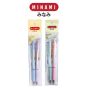 MINAMI (มินามิ) ปากกาลูกลื่น 0.5 mm. MI-06 สีหวาน  บรรจุ 2 ด้าม /แพ็ค