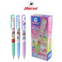 HORSE (ตราม้า) ปากกาหมึกเจล 0.5mm Half Gel pan รุ่น H-21 ด้ามขาว ลายการ์ตูน บรรจุ 12 ด้าม/กล่อง