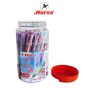 Horse ตราม้า ปากกาลูกลื่น แบบกด Ball Point Pen H-705 ตราม้า  0.7  คละสี จำนวน 1 กระป๋อง/50 ด้าม