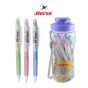 HORSE (ตราม้า) ปากกาเจล หมึกลบได้ 0.5 mm Erasable Pen ด้ามใส H-37 (NEW) บรรจุ24ด้าม/กระป๋องจำนวน 1 กระป๋อง/คละสี
