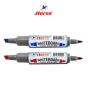 Horse (ตราม้า) ปากกาไวท์บอร์ด 2 หัว สีเดียว แพ็ค 2 ด้าม สีน้ำเงิน/แดง ตราม้า จำนวน 1 แพ็ค