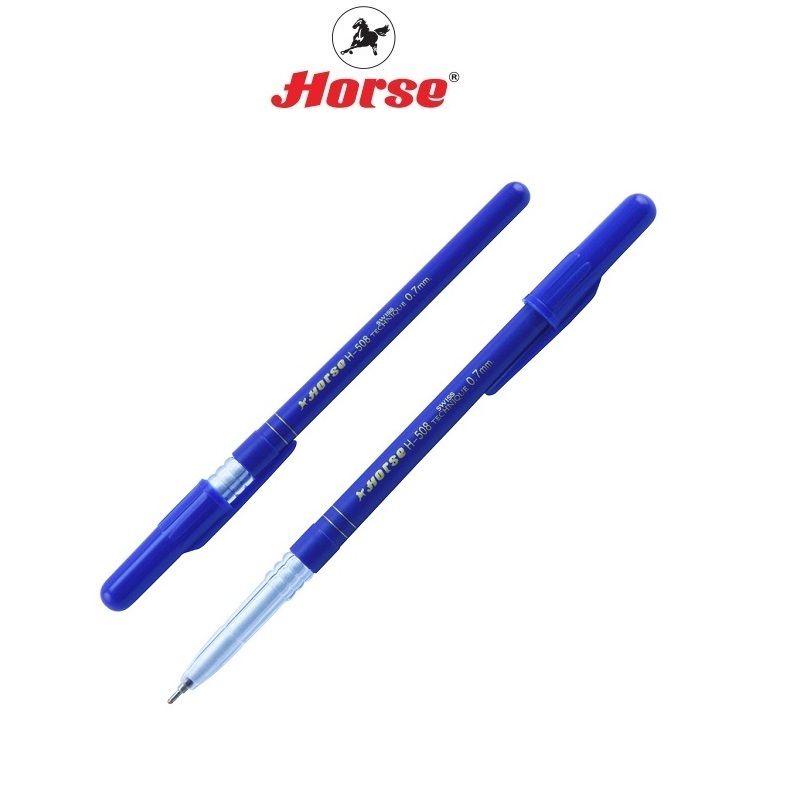 HORSE ตราม้า ปากกาลูกลื่น 0.7มม.H-508 จำนวน 1 ด้าม - น้ำเงิน