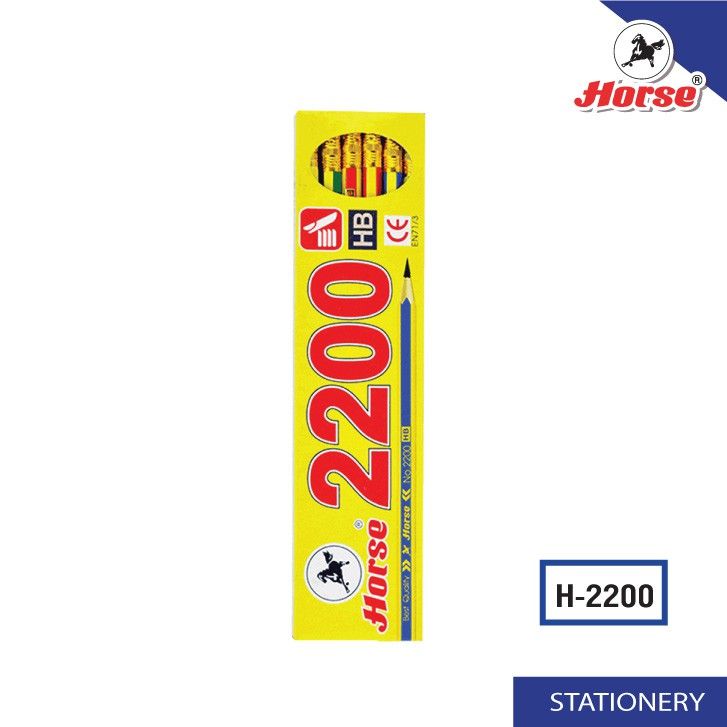 HORSE ตราม้า ดินสอ HB รุ่น H-2200 (12แท่ง/กล่อง)