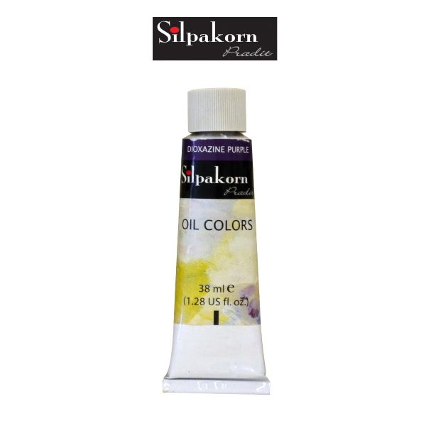 สีน้ำมัน #206-DIOXAZINE PURPLE ศิลปากรประดิษฐ์ ขนาด 38 ml. จำนวน  1 หลอด