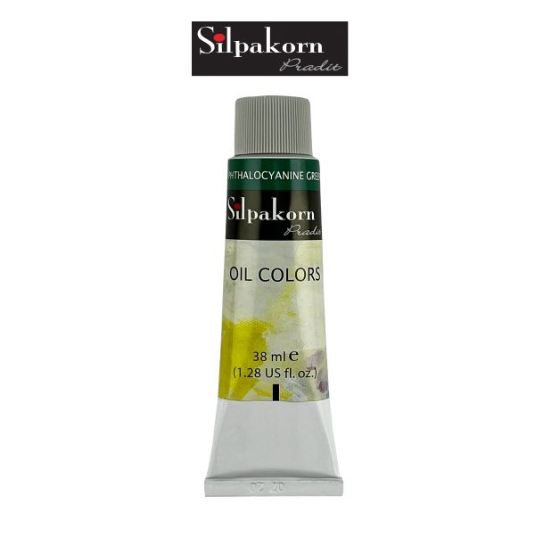 สีน้ำมัน #219-PHTHALOCYANINE GREEN Silpakorn Pradit  ศิลปากรประดิษฐ์ ขนาด 38 ml. จำนวน  1 หลอด