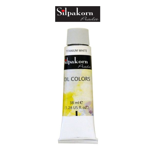 สีน้ำมัน #232-TITANIUM WHITE ศิลปากรประดิษฐ์ ขนาด 38 ml. จำนวน  1 หลอด