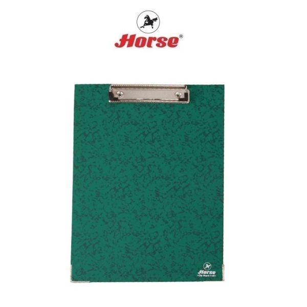 HORSE ตราม้า แฟ้มคลิปบอร์ด A4 H-99 ตราม้า    จำนวน 1 เล่ม - เขียว