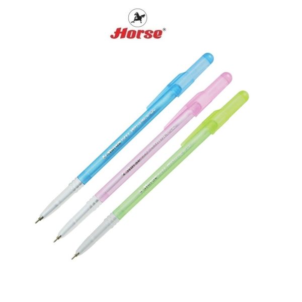 HORSE ตราม้า ปากกาลูกลื่น 0.5มม.H-506 จำนวน 1 ด้าม - หมึกดำ