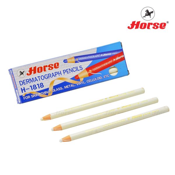 สีขาว - HORSE ตราม้าดินสอเขียนกระจก H-1818