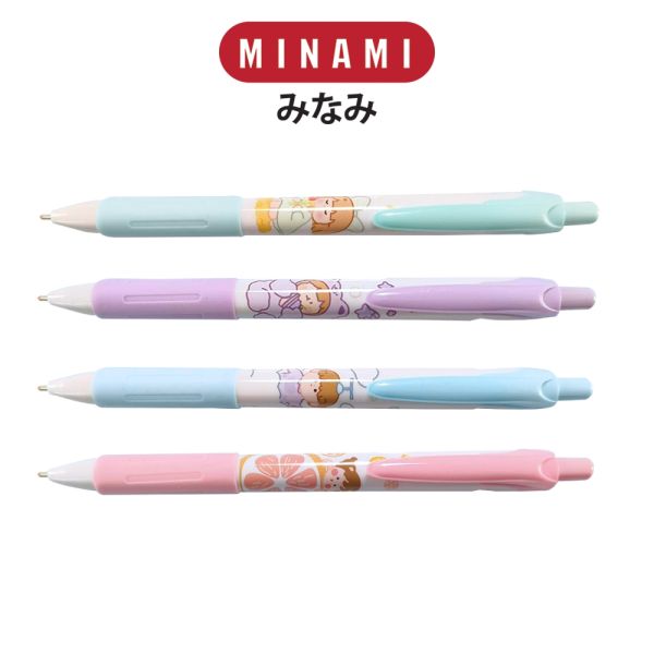 MINAMI (มินามิ) ปากกาหมึกเจล 0.5 mm. MI-11 ตรามินามิ คละสี จำนวน 1 ด้าม