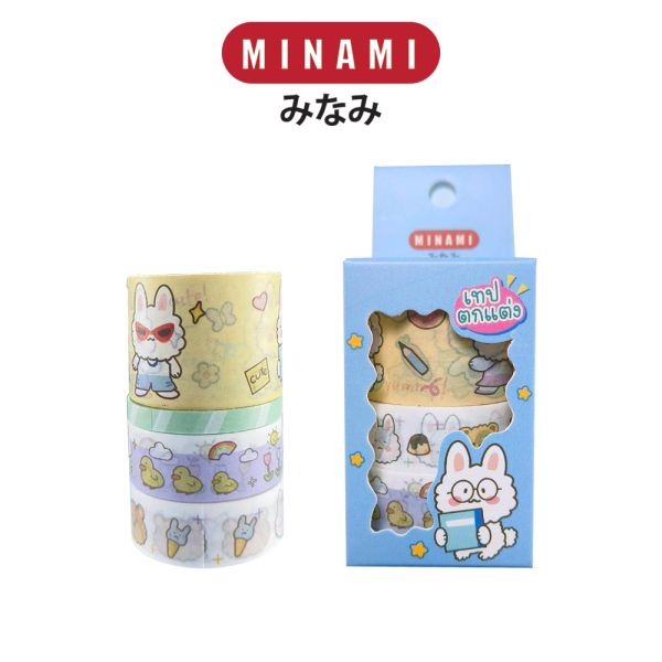 MINAMI (มินามิ) เซ็ตเทปตกแต่งลายการ์ตูน คละลาย  จำนวน 1 กล่อง