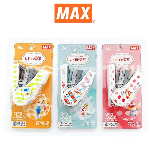 MAX (ตราแม็กซ์ )เครื่องเย็บกระดาษ ตราแม็กซ์  HD-10FL3K  จำนวน 1 ตัว/ลายขนมเค้ก